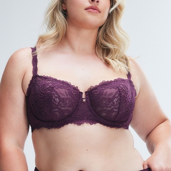 NWT Savage X Fenty Romantic Corded Lace Unlined Balconette Bra - Picture 2 of 5